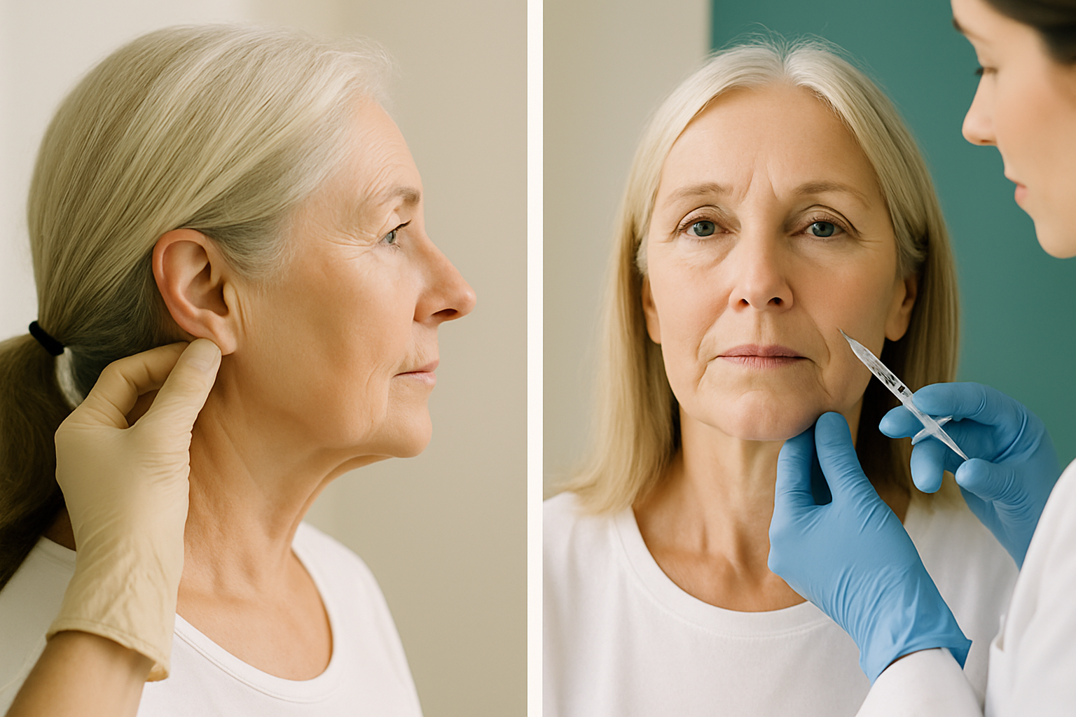 How Facelift vs Fillers Works — illustrating facelift vs fillers